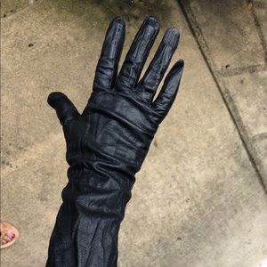 Vintage black kid gloves